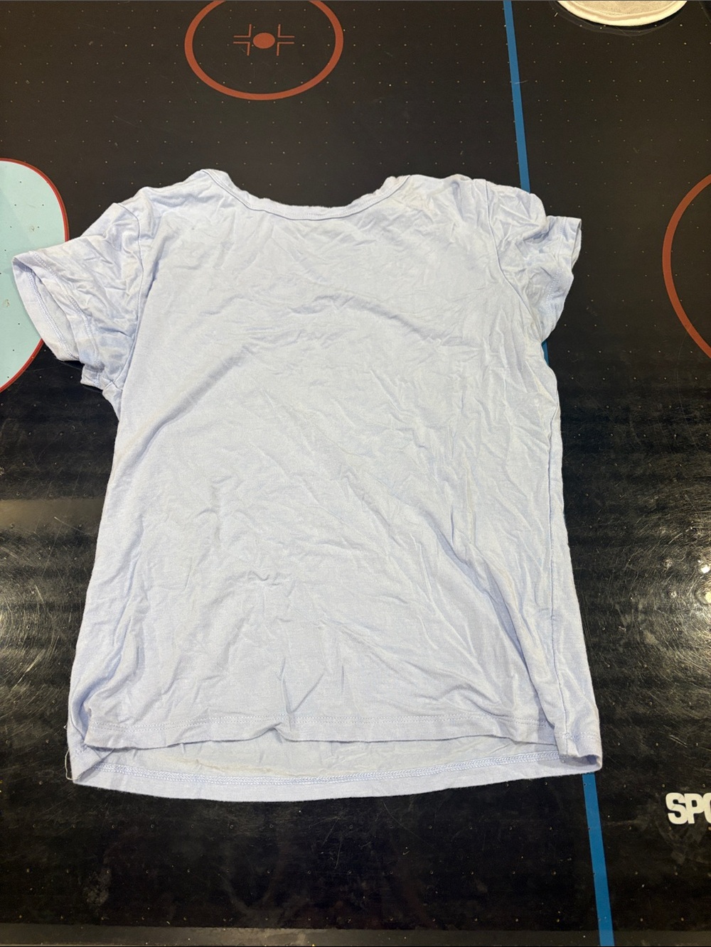 White Fox Boutique Light Blue Short Sleeve Fitted Crew Tee